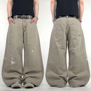 Vintage y2k grunge faded archive enyce embroidered skater baggy pants